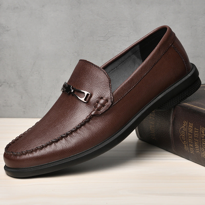 Loafers Uomo In Pelle Di Vitello Scamosciata Slip-On Con Suola Resistente All'Usura | Ideali Per Tutte Le Stagioni