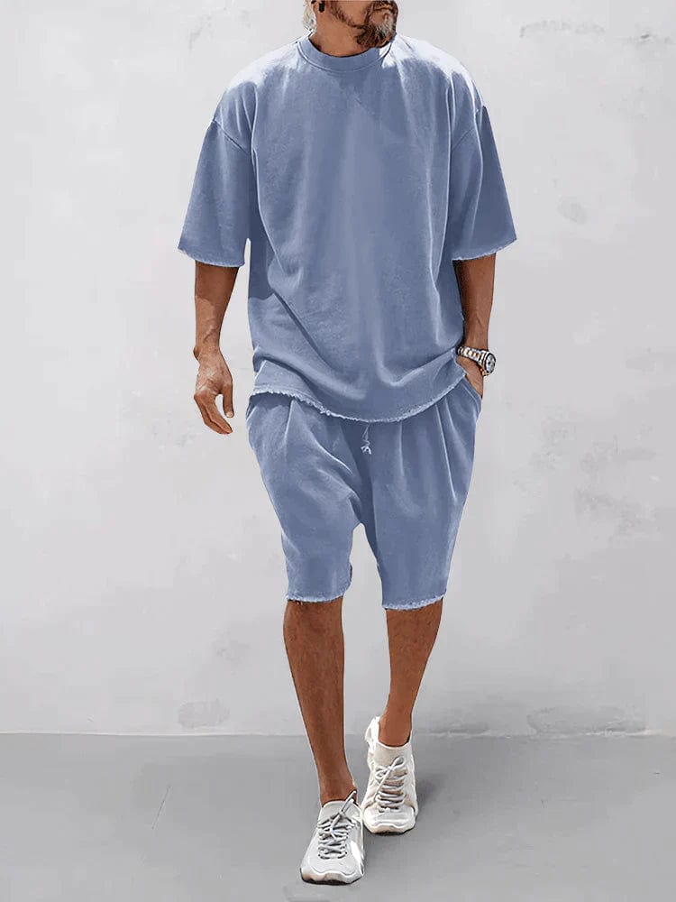 Set estivo leggero con pantaloncini e maglia a maniche corte
