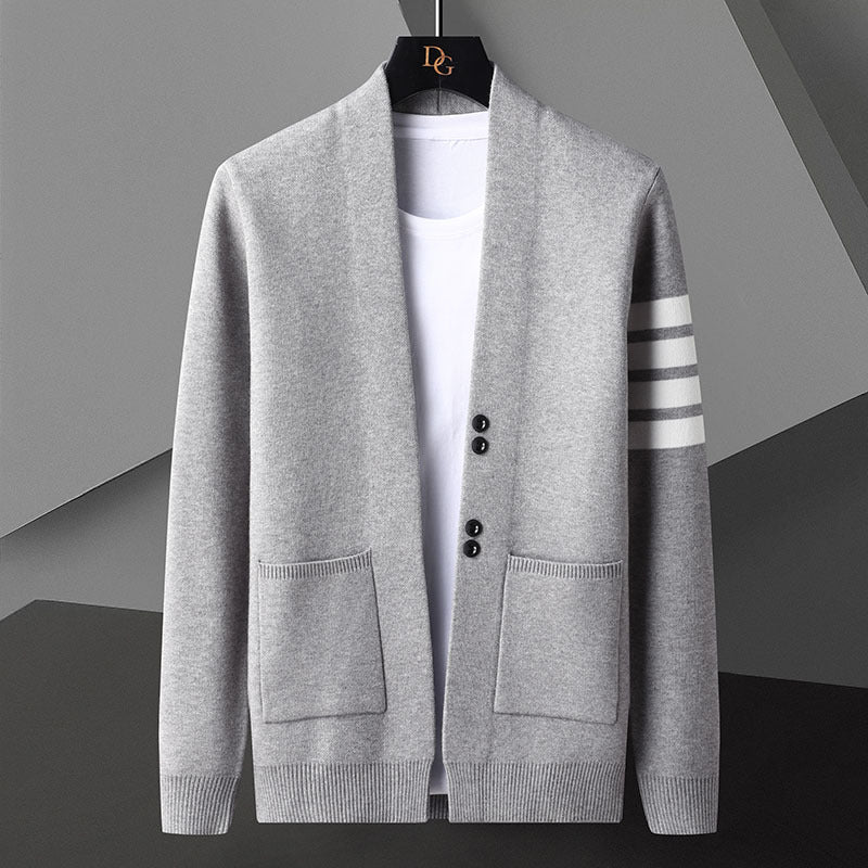 Cardigan Uomo Maglione Aperto Frontale – Ideale per Primavera e Autunno