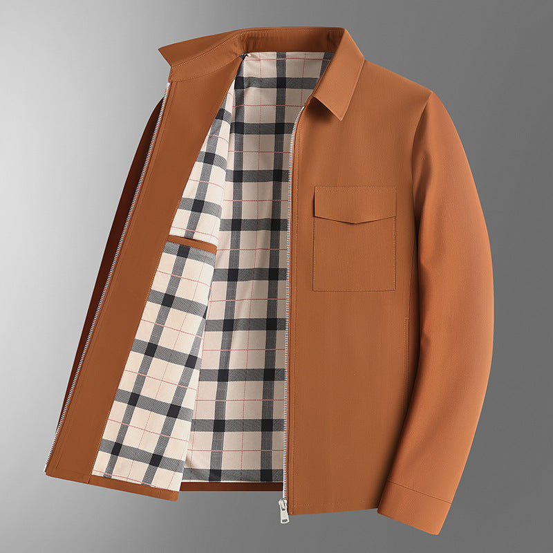 Giacca Leggera da Uomo con Rever e Tasche a Fessura | Ideale per Primavera & Autunno