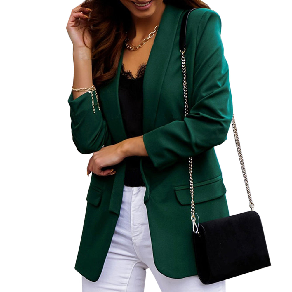 Blazer Donna Primavera Loose Fit Manica Lunga con Fodera Completa e Diversi Colori