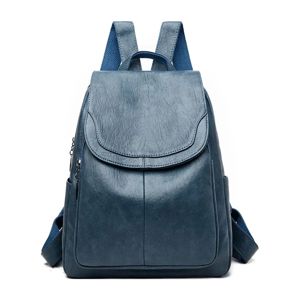 Zaino Antifurto in Pelle Sintetica con Protezione RFID e Cerniere Nascoste | Ideale per Primavera e Autunno