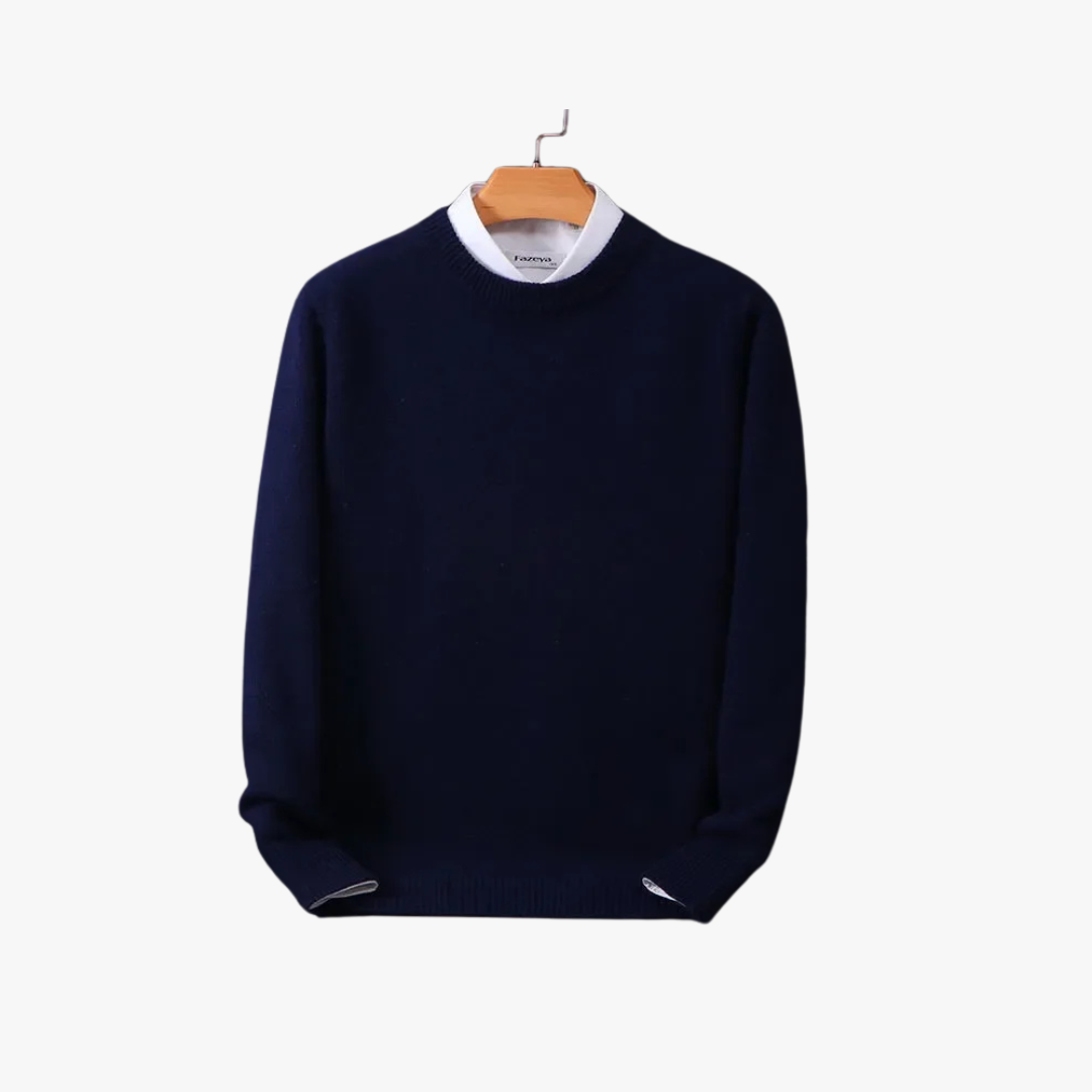 Maglione da Uomo a Girocollo in Maglia con Vestibilità Ampia