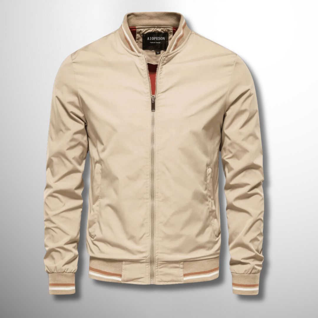 Giacca leggera da uomo idrorepellente con chiusura a zip | Ideale per primavera e autunno