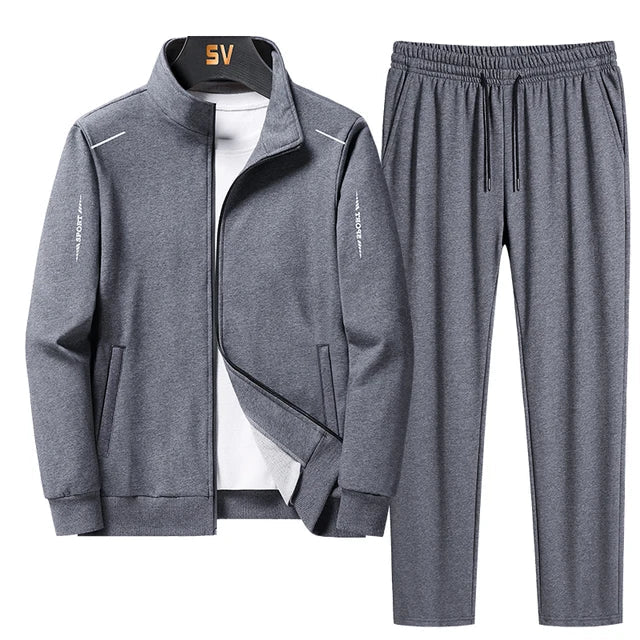 Uomo Morbido Traspirante Jogger Tracksuit Ideale per Tutte le Stagioni
