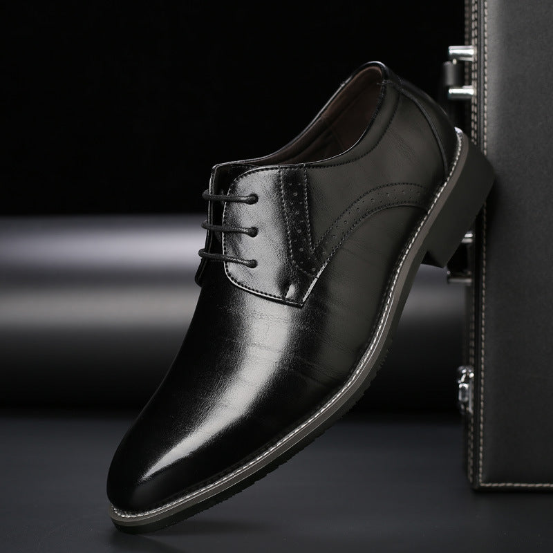 Scarpe da Uomo Plus Size in Pelle con Suola in Gomma | Ideali per Tutte le Stagioni Descrizione del Prodotto:
