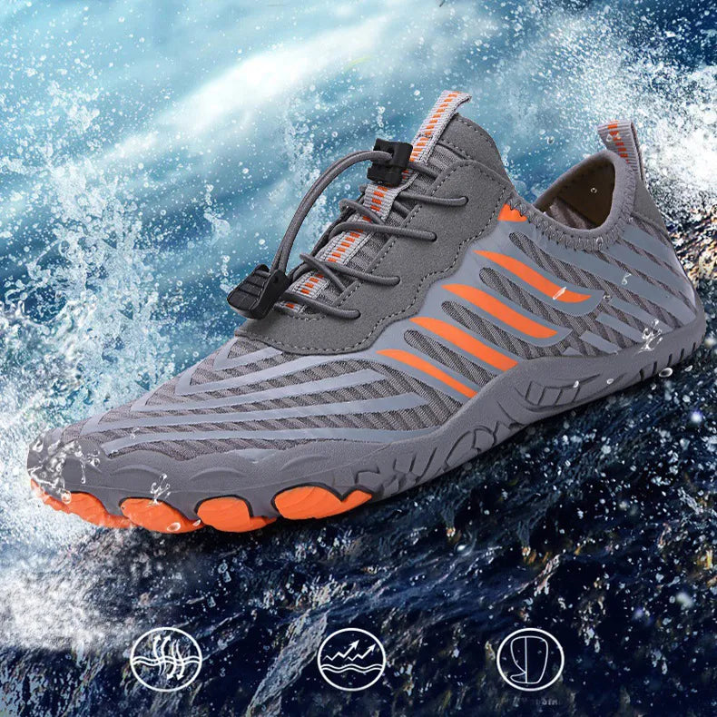 Scarpe Acquatiche Estive Uomo con Suola in Gomma Slip-On per Nuoto e Spiaggia