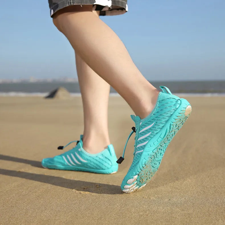 Scarpe Acquatiche Estive Uomo con Suola in Gomma Slip-On per Nuoto e Spiaggia