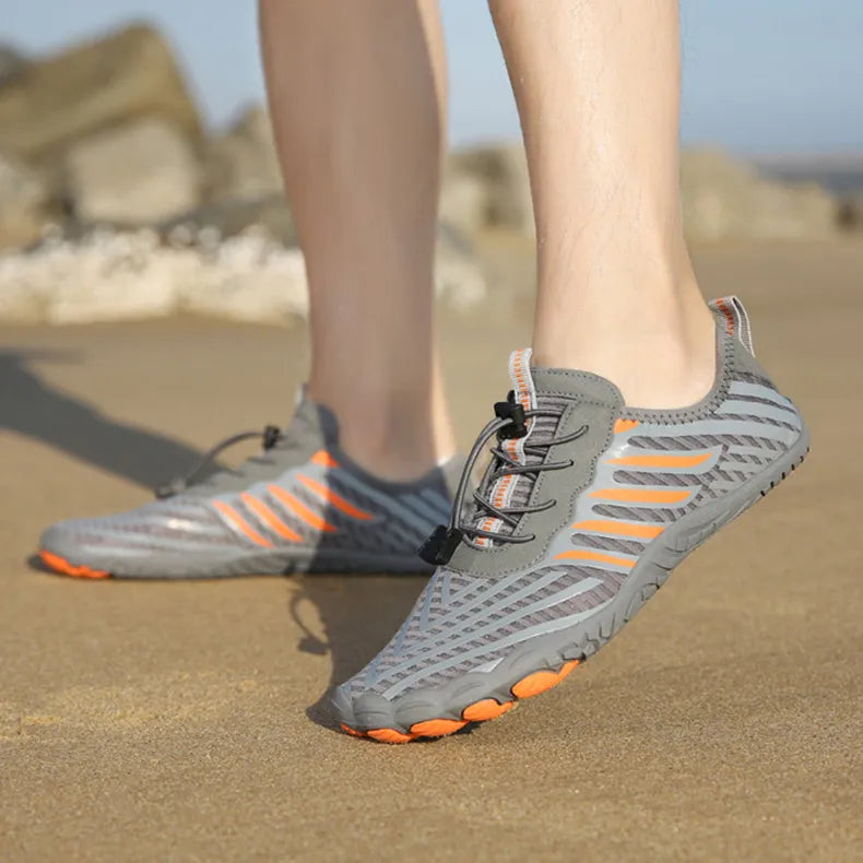Scarpe Acquatiche Estive Uomo con Suola in Gomma Slip-On per Nuoto e Spiaggia