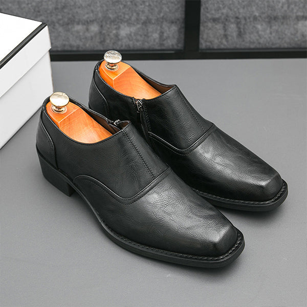 Scarpe Eleganti da Uomo in Pelle con Punta Quadra – Ideali per Occasioni Formali e Lavoro
