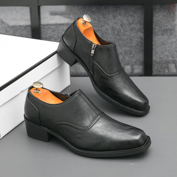Scarpe Eleganti da Uomo in Pelle con Punta Quadra – Ideali per Occasioni Formali e Lavoro