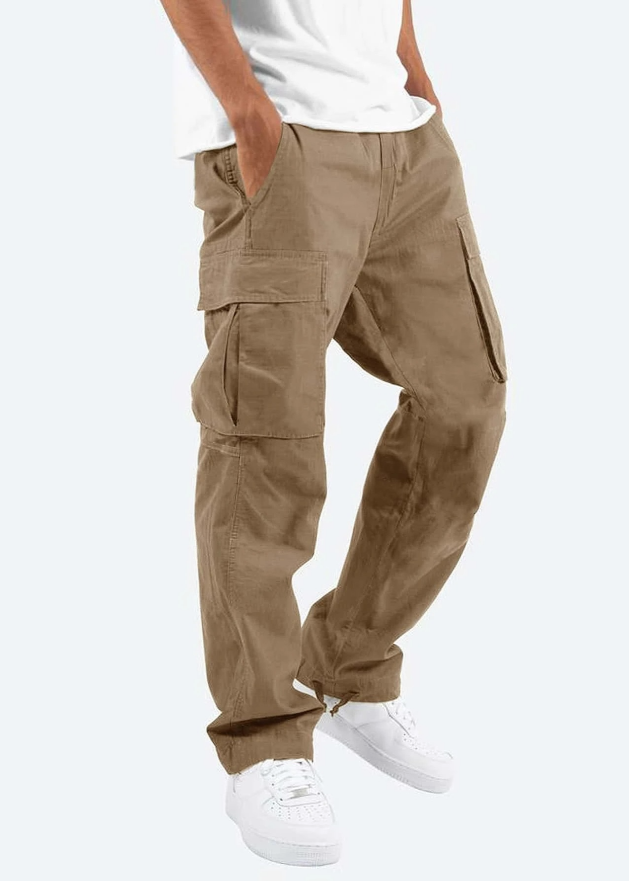 Pantaloni Cargo Uomo Con Vestibilità Comoda E Tasche Funzionali – Ideali Per Primavera, Estate, Autunno