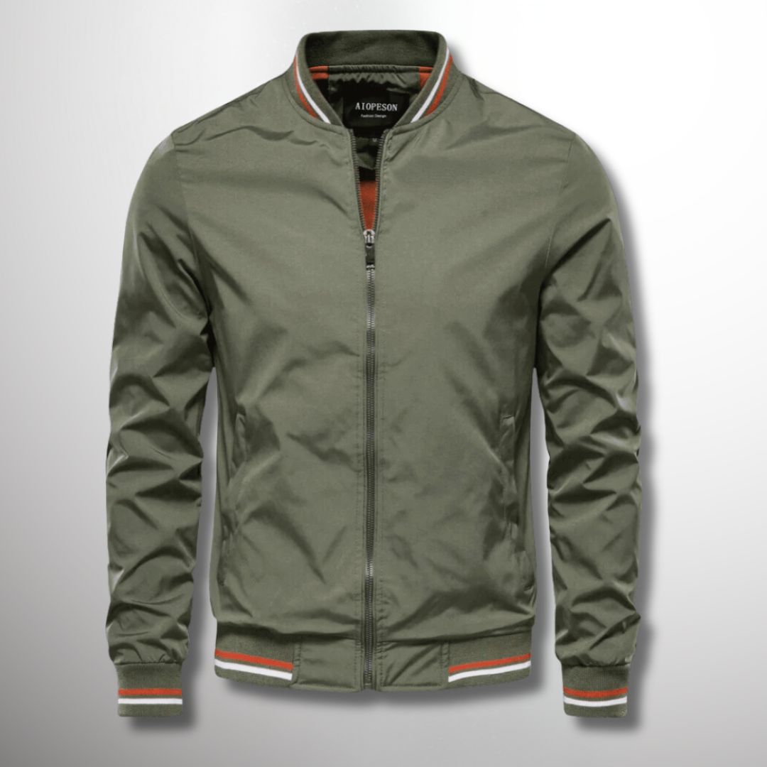 Giacca leggera da uomo idrorepellente con chiusura a zip | Ideale per primavera e autunno