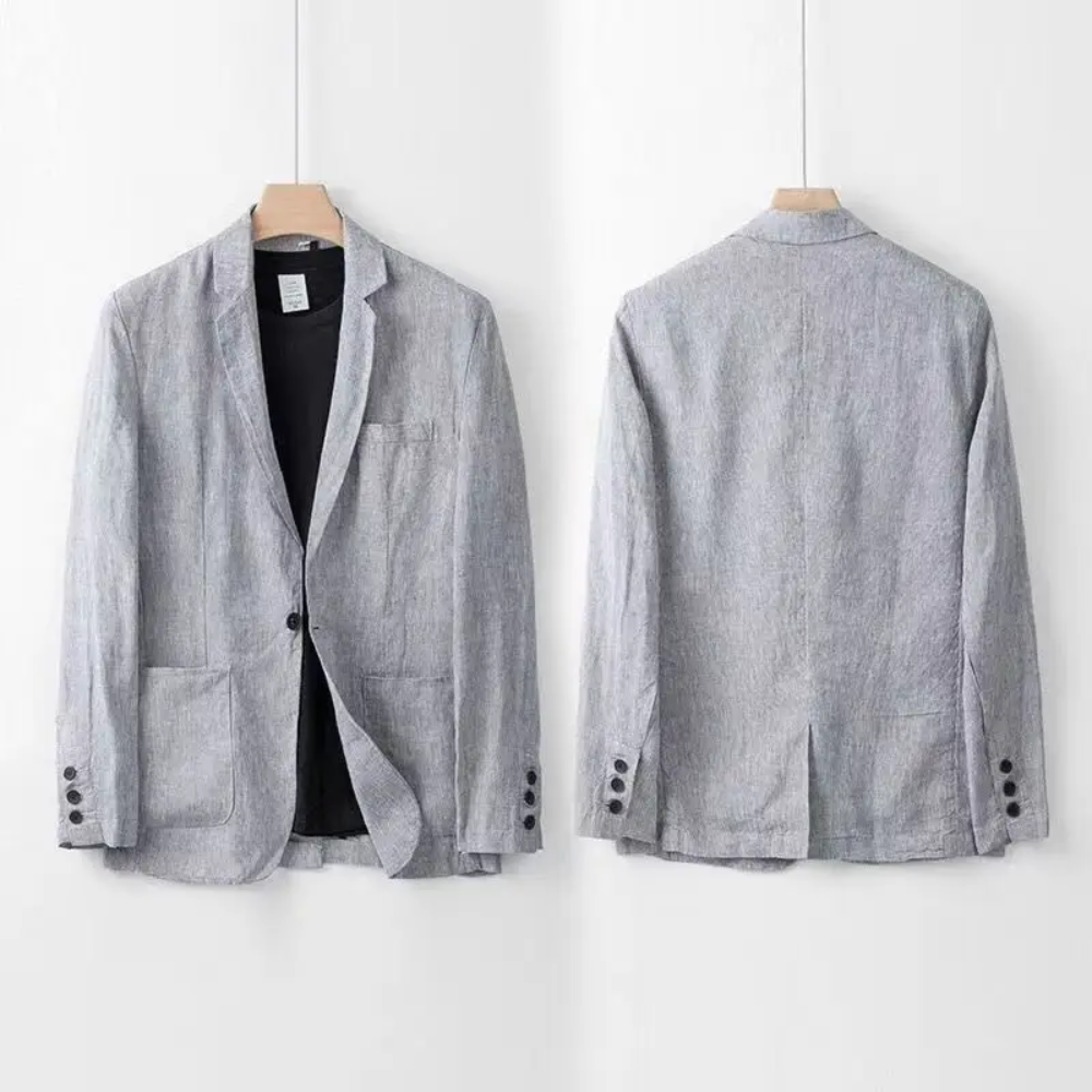 Completo Estivo da Uomo Due Pezzi con Camicia e Pantaloni a Taglio Affusolato