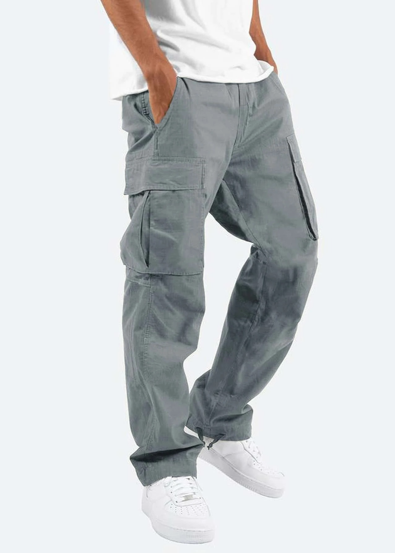 Pantaloni Cargo Uomo Con Vestibilità Comoda E Tasche Funzionali – Ideali Per Primavera, Estate, Autunno