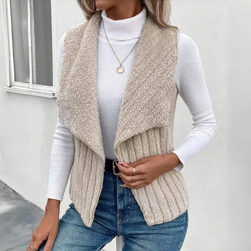 Cardigan lungo aperto in maglia morbida tinta unita ideale per la primavera
