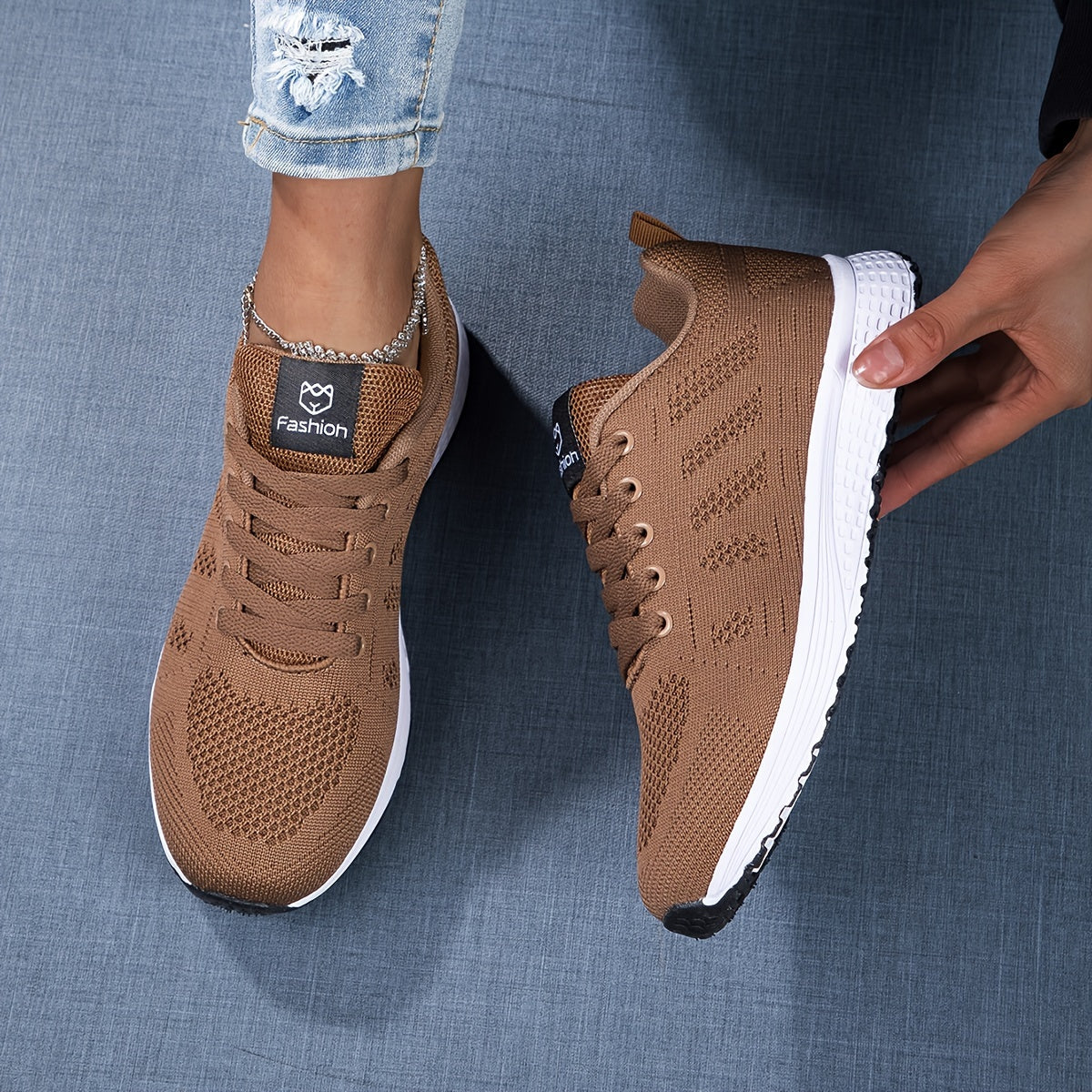 Sneakers leggere e traspiranti in maglia con suola ammortizzata I Ideali per primavera ed estate
