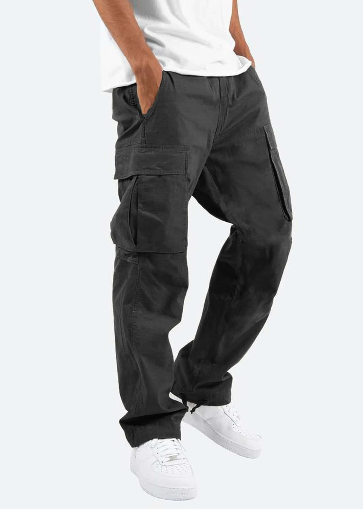 Pantaloni Cargo Uomo Con Vestibilità Comoda E Tasche Funzionali – Ideali Per Primavera, Estate, Autunno