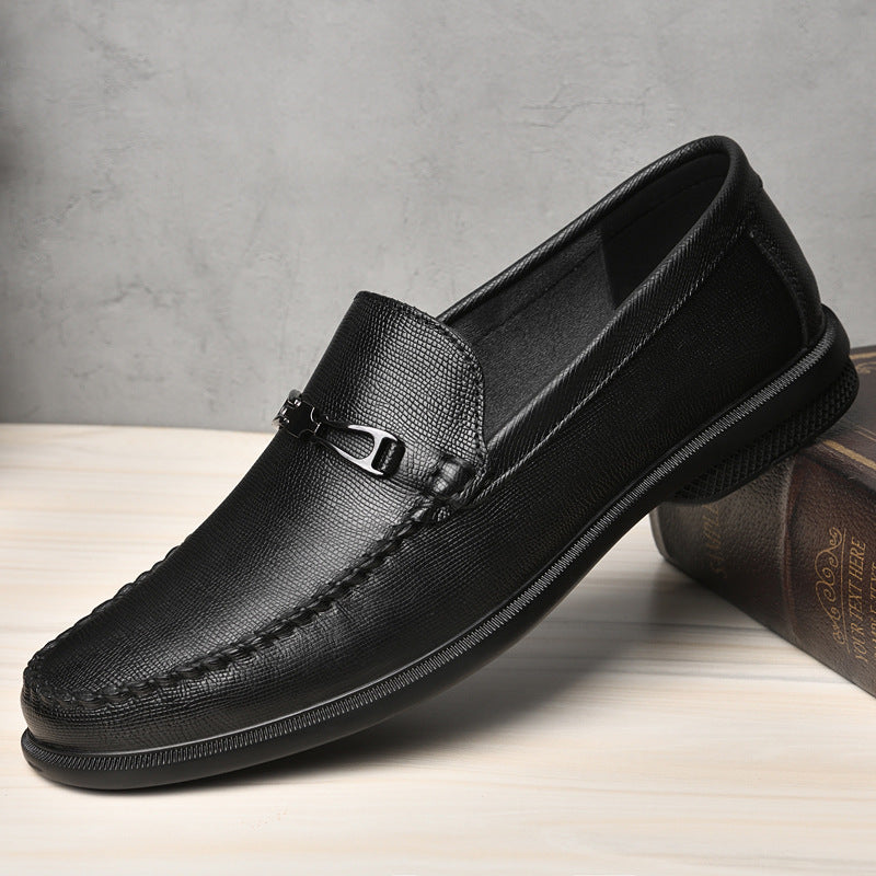Loafers Uomo In Pelle Di Vitello Scamosciata Slip-On Con Suola Resistente All'Usura | Ideali Per Tutte Le Stagioni