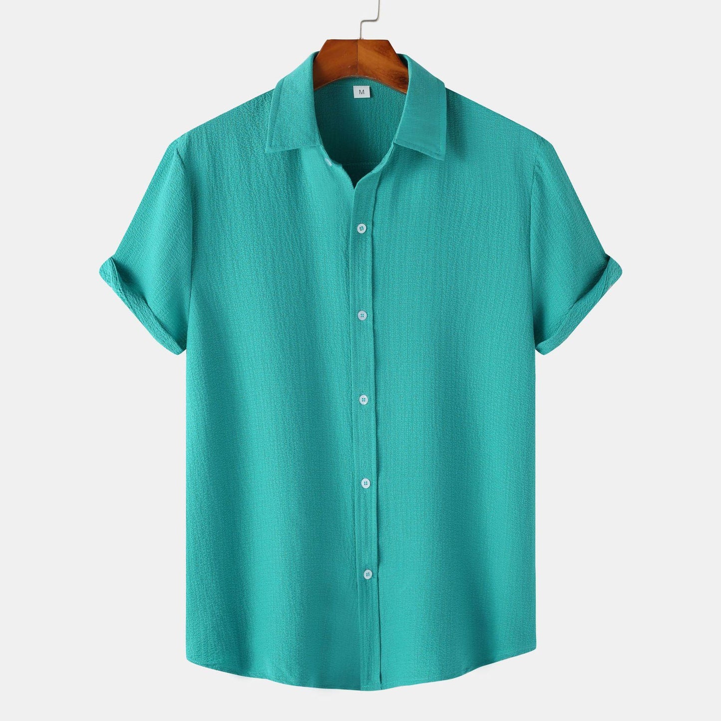 Camicia da Uomo a Maniche Corte in Misto Cotone – Ideale per l’Estate