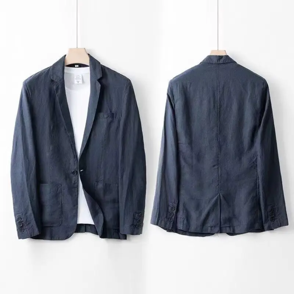 Completo Estivo da Uomo Due Pezzi con Camicia e Pantaloni a Taglio Affusolato