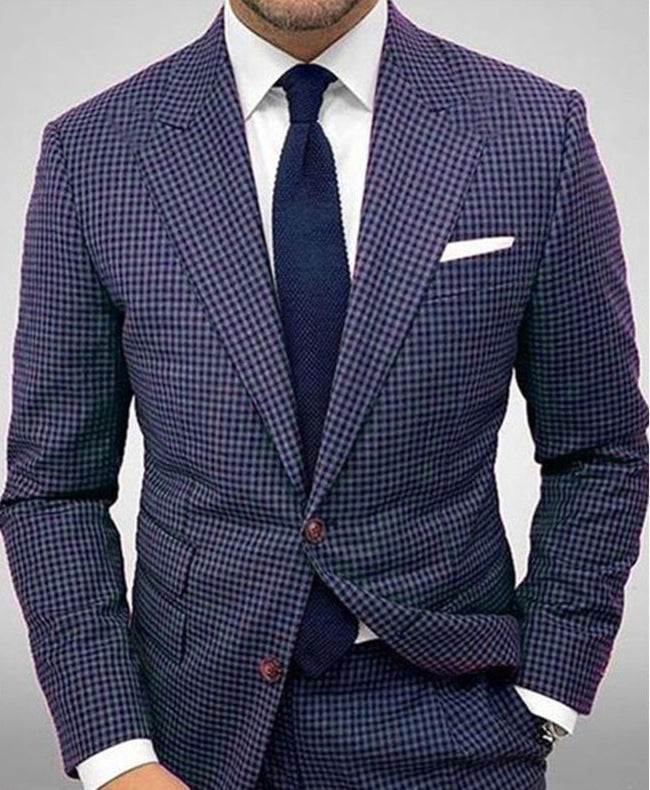 Blazer Slim Fit A Righe Con Collo Da Completo E Chiusura A Due Bottoni | Ideale Per Primavera E Autunno