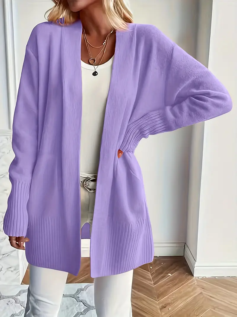 Maglione da Donna in Maglia con Girocollo e Vestibilità Rilassata
