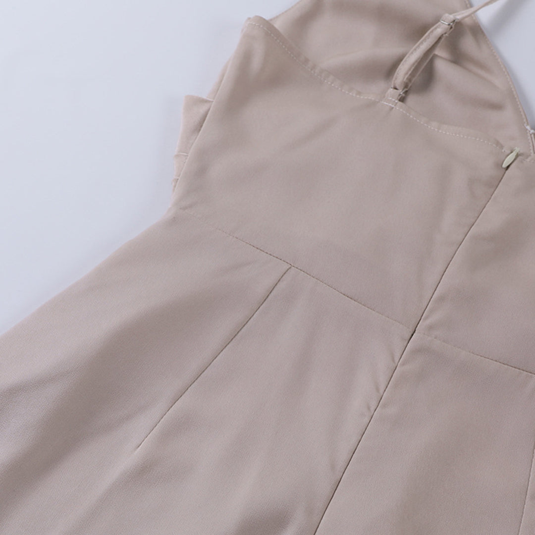 Abito Elegante Senza Maniche Maxi con Spacco Laterale