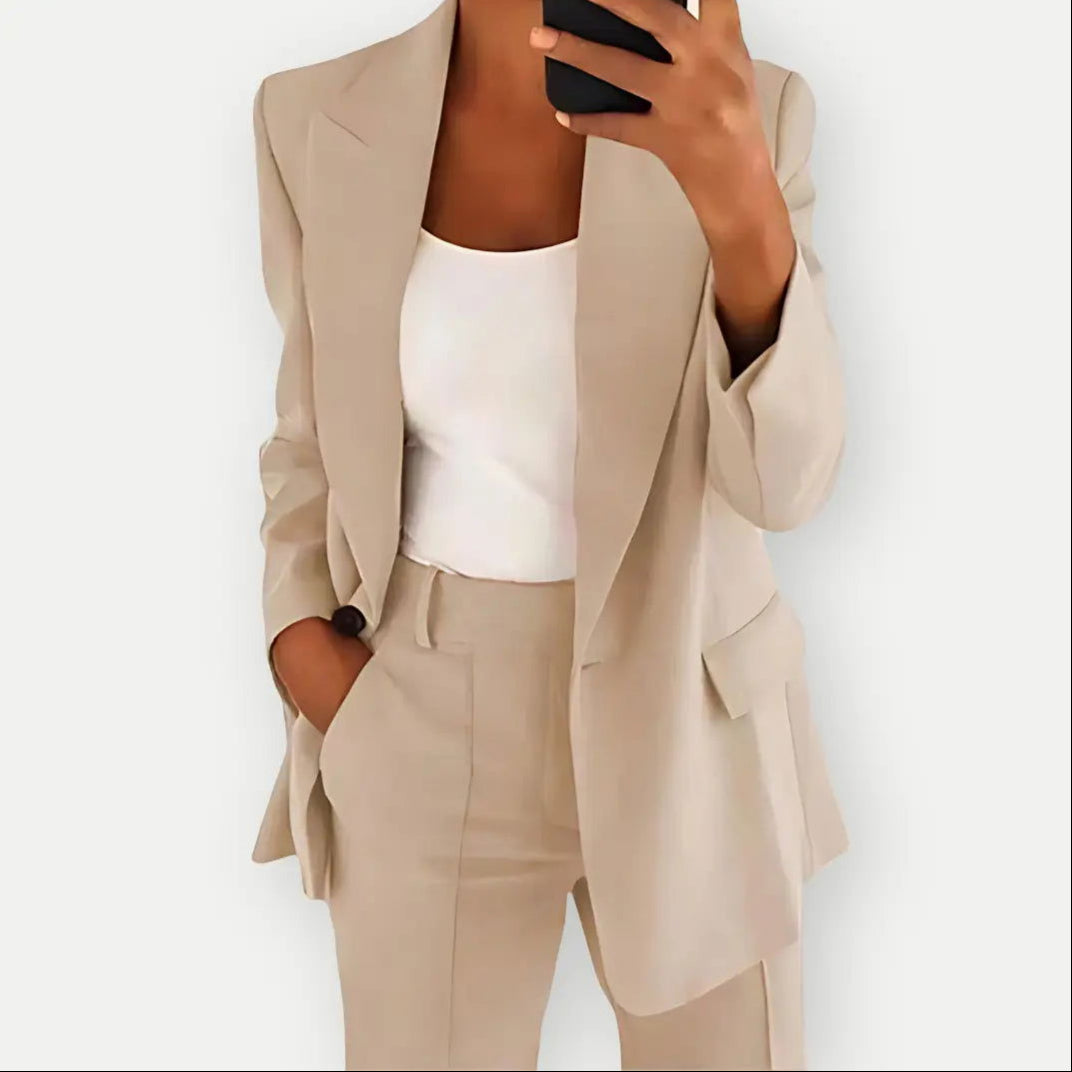 Completo Premium Giacca e Pantaloni per Donna – Ideale per Primavera/Autunno