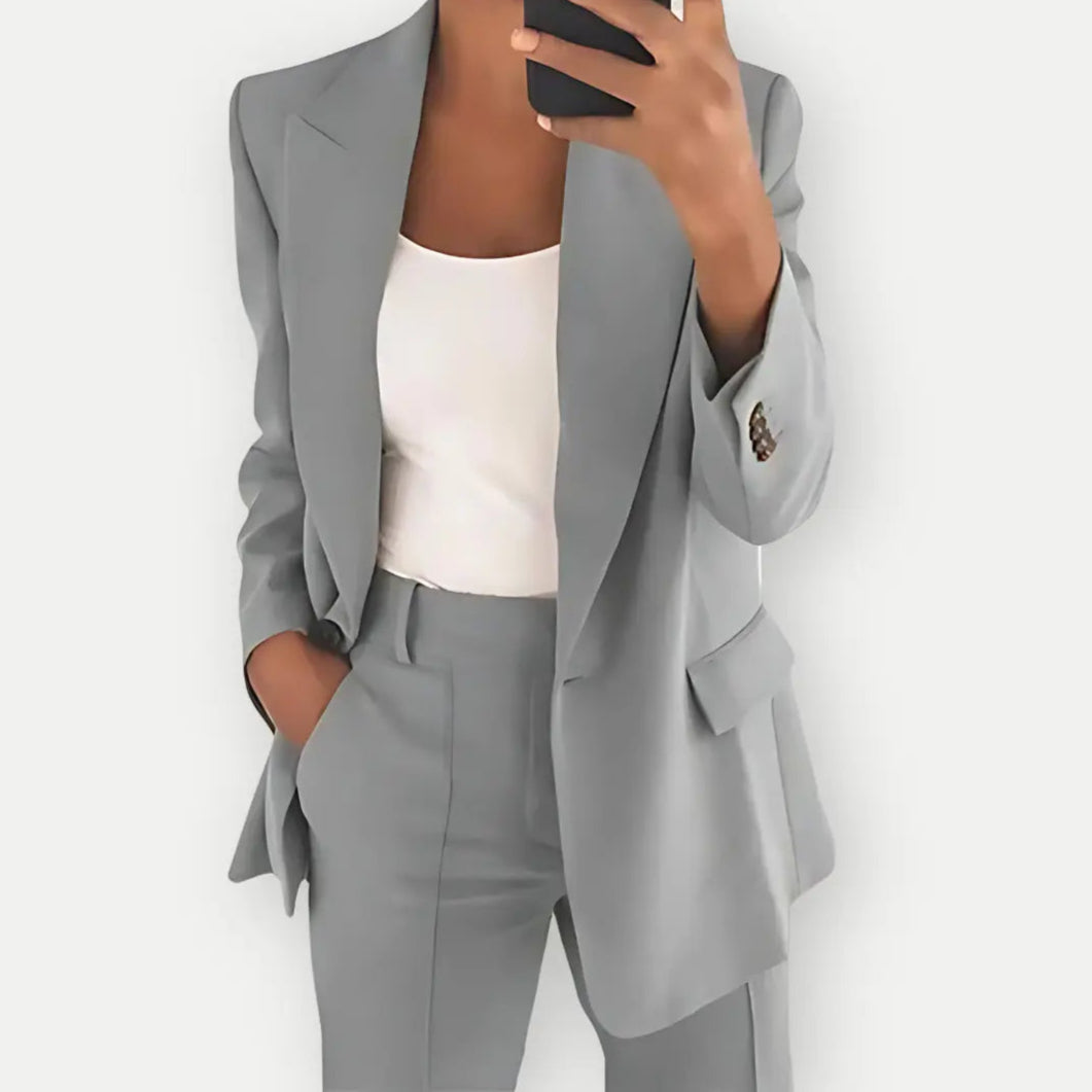 Completo Premium Giacca e Pantaloni per Donna – Ideale per Primavera/Autunno