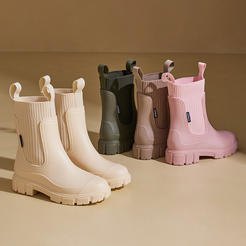 Stivali da Pioggia da Donna in Materiale Eco Resistente all’Acqua