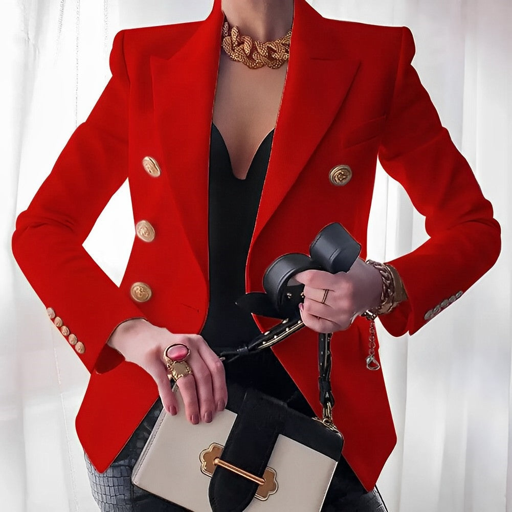 Blazer sartoriale con vestibilità slim e dettagli raffinati I Ideale per primavera e autunno
