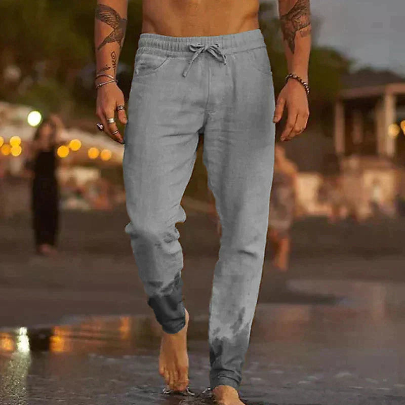 Pantaloni Leggeri da Uomo in Lino con Vestibilità Comoda I Ideali per l’Estate