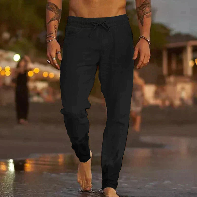 Pantaloni Leggeri da Uomo in Lino con Vestibilità Comoda I Ideali per l’Estate