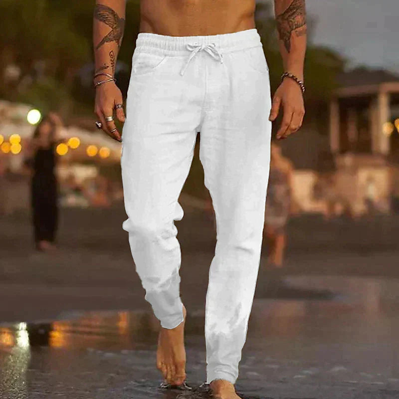 Pantaloni Leggeri da Uomo in Lino con Vestibilità Comoda I Ideali per l’Estate
