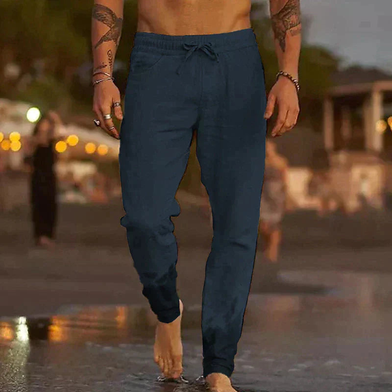 Pantaloni Leggeri da Uomo in Lino con Vestibilità Comoda I Ideali per l’Estate