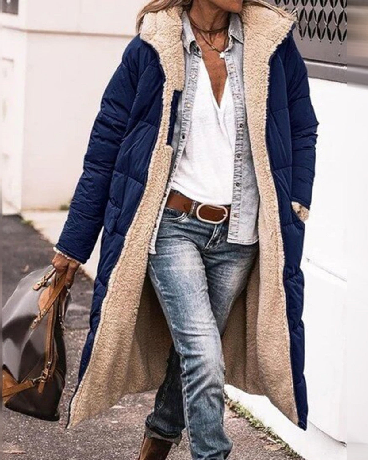 Cappotto Invernale da Donna Lungo con Fodera Isolante