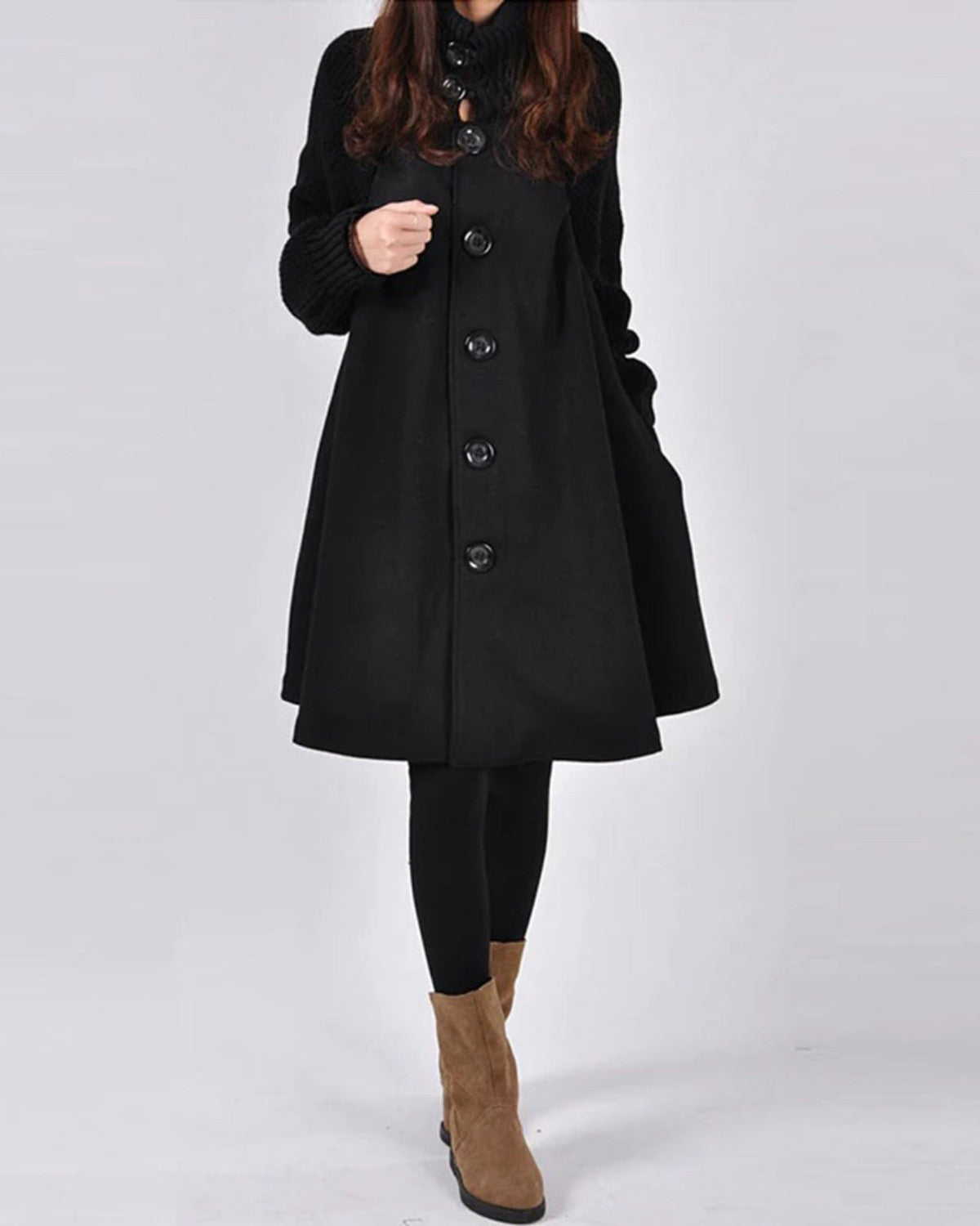 Cappotto Lungo Invernale da Donna con Design Classico