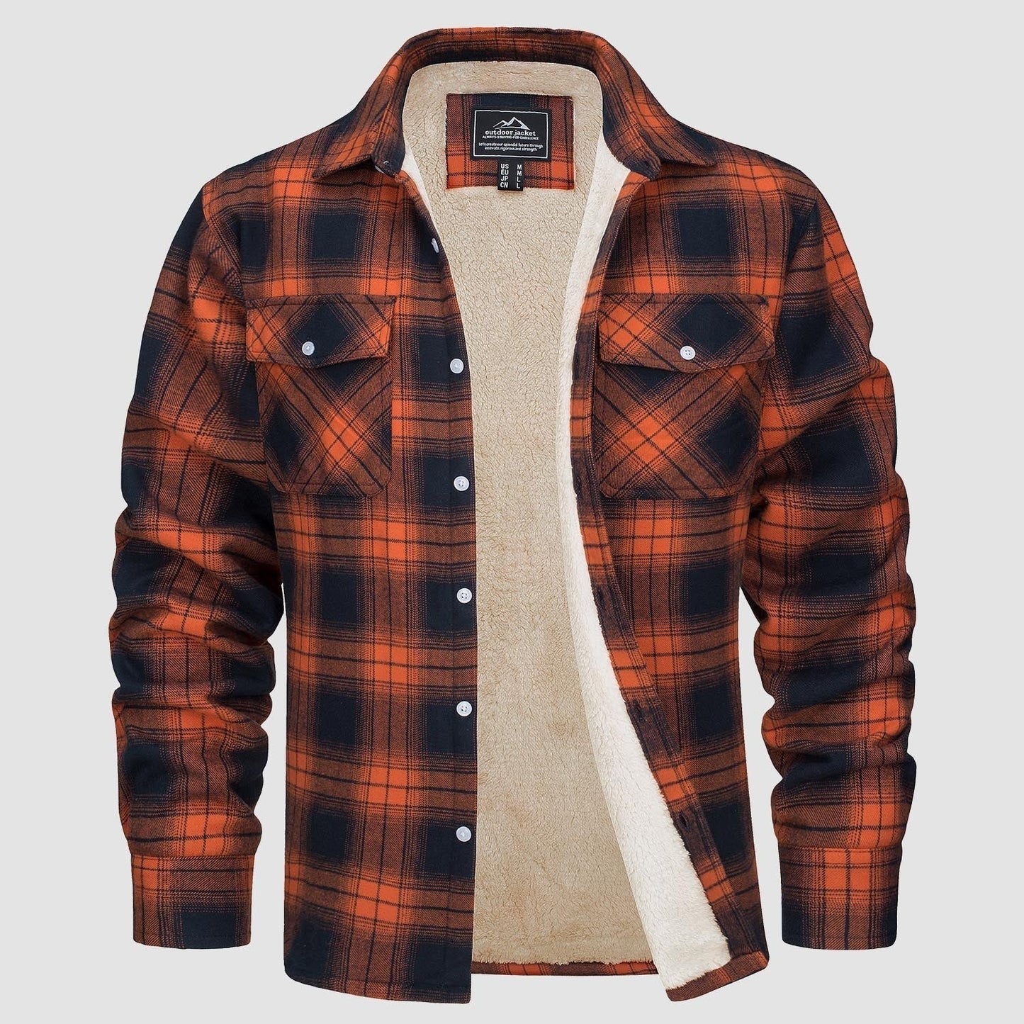 Giacca Camicia Casual da Uomo con Tasche