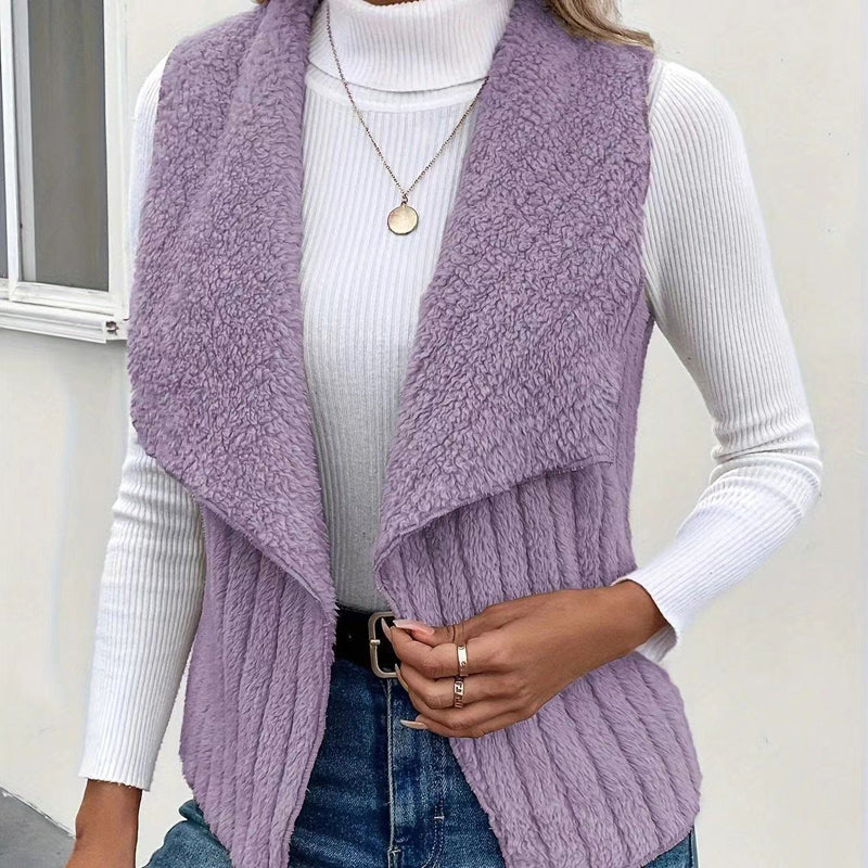 Cardigan lungo aperto in maglia morbida tinta unita ideale per la primavera