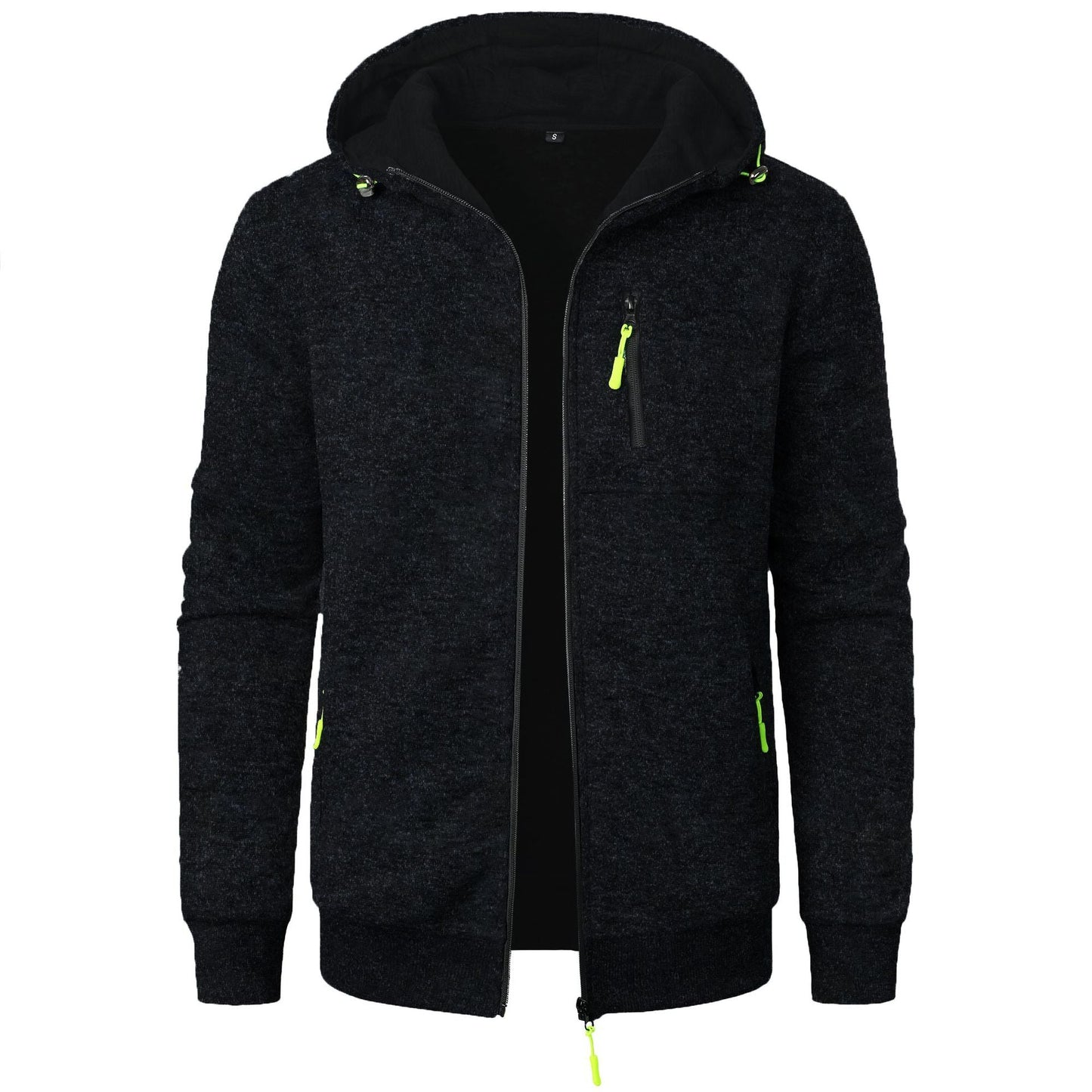 Cardigan con Cappuccio a Jacquard Uomo – Ideale per l'Autunno