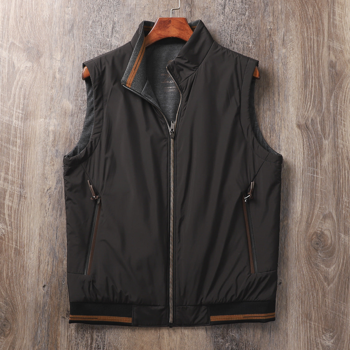 Gilet Leggero da Uomo con Design Reversibile, Fodera Termica ed Esterno Resistente