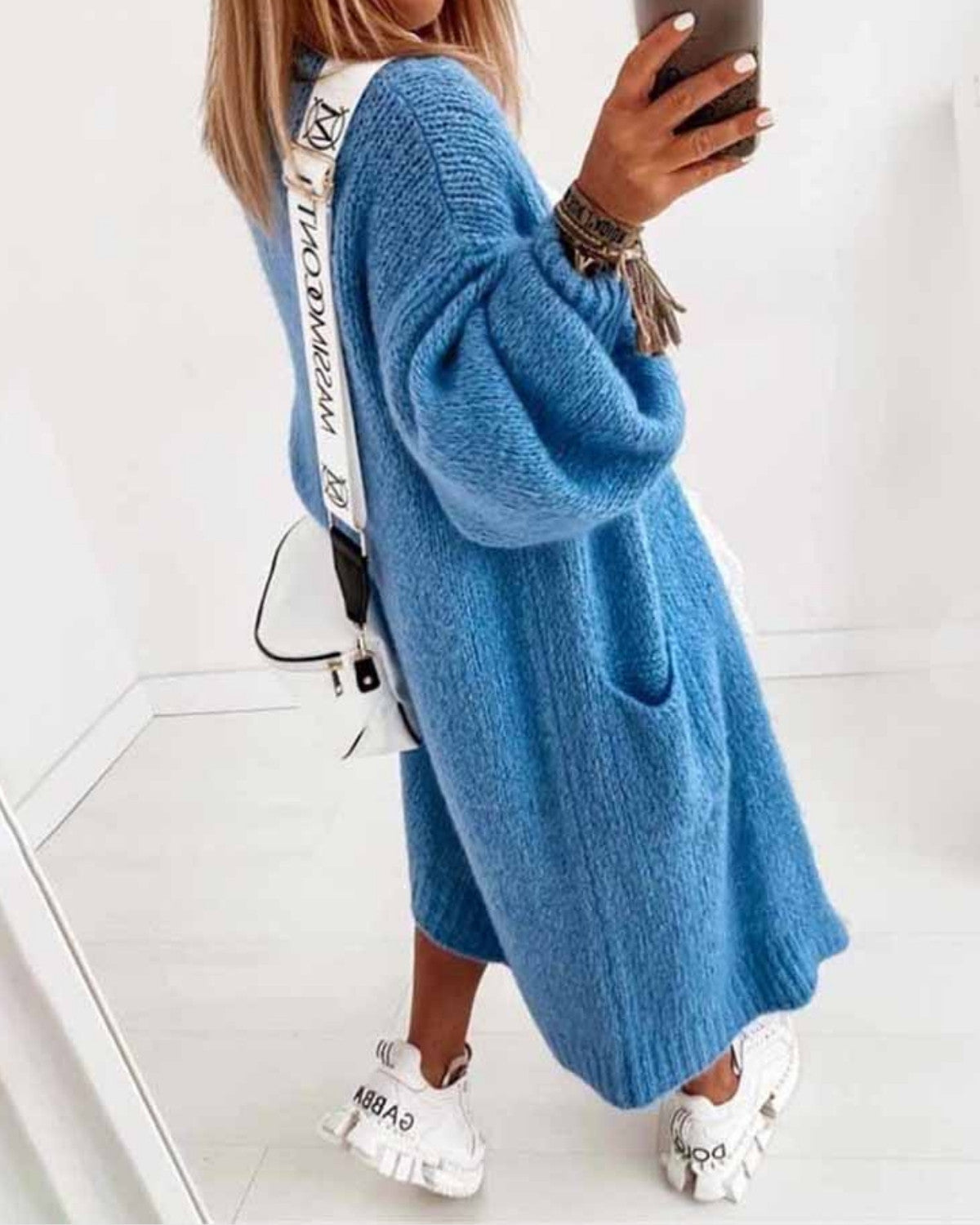 Cardigan Oversize da Donna in Tessuto Morbido