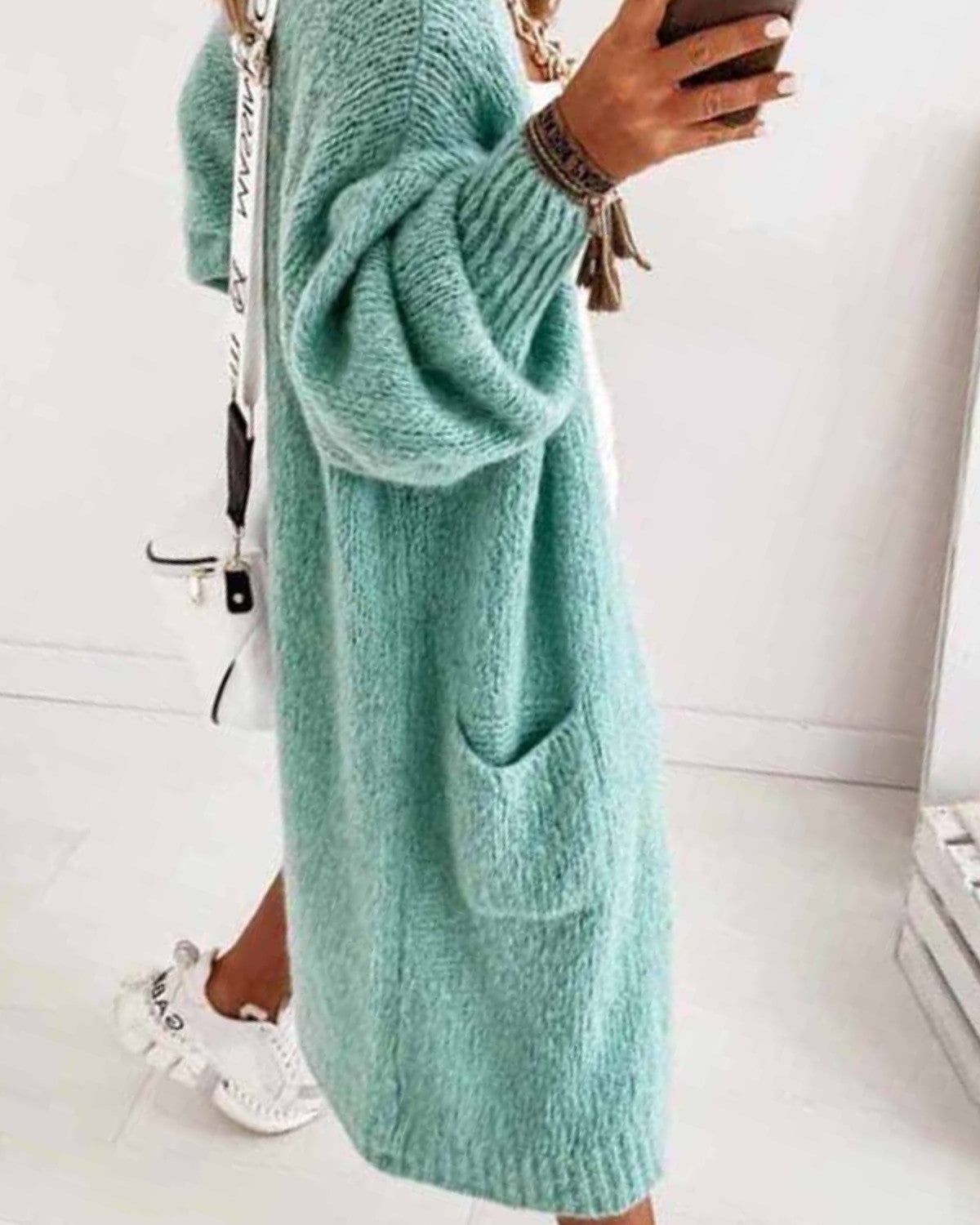 Cardigan Oversize da Donna in Tessuto Morbido