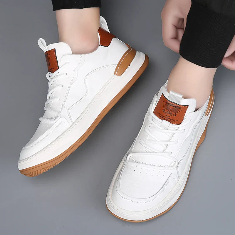Sneakers da Uomo con Soletta Imbottita, Colletto Imbottito e Suola in Gomma