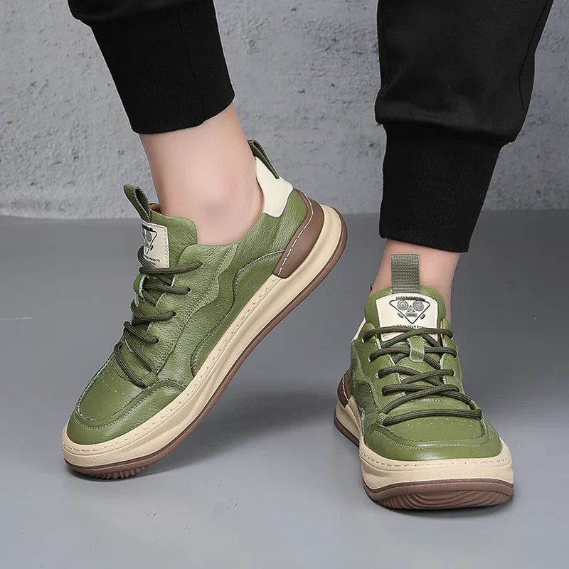 Sneakers da Uomo con Soletta Imbottita, Colletto Imbottito e Suola in Gomma