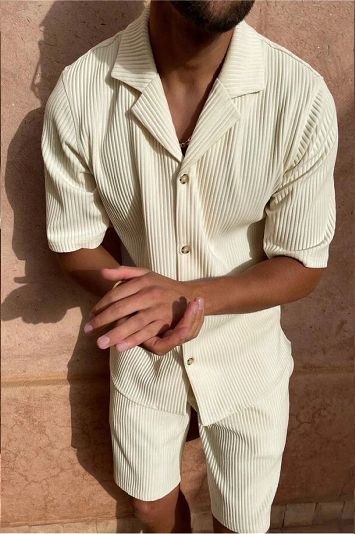 Set blusa in velluto a costine con vestibilità comoda