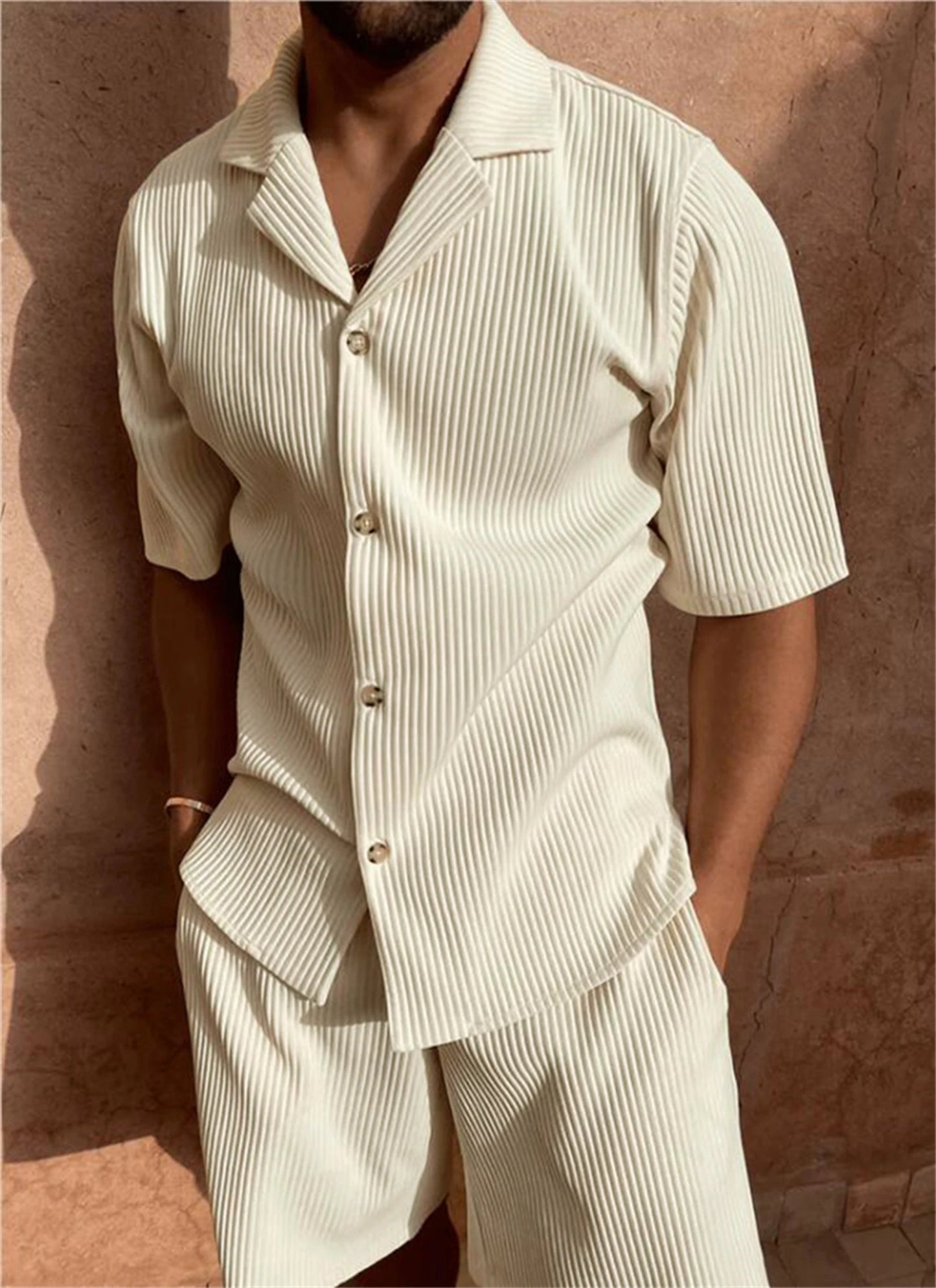 Set blusa in velluto a costine con vestibilità comoda