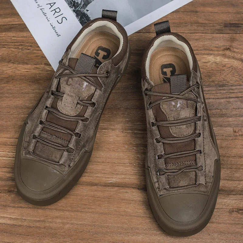 Sneakers da Uomo con Inserti Traspiranti e Suola Robusta