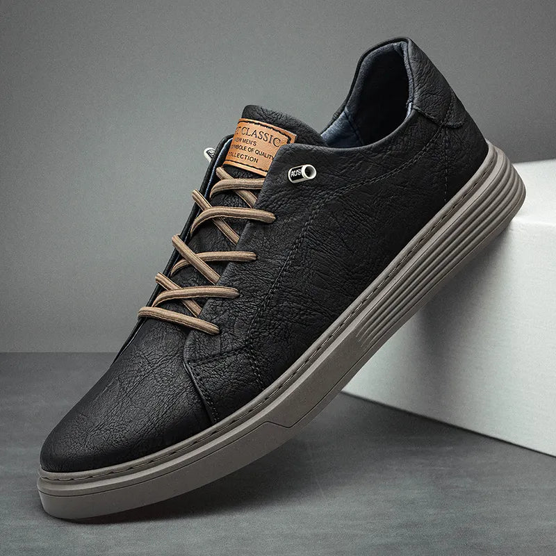 Sneakers Oxford da Uomo con Allacciatura e Suola in Gomma
